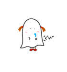 シーツをかぶった女の子（個別スタンプ：15）