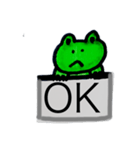 無口なカエル（個別スタンプ：10）