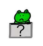 無口なカエル（個別スタンプ：14）