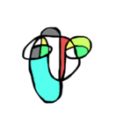 ひとふでくん① 虚無（個別スタンプ：7）