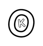 大文字(英語ver.)（個別スタンプ：1）