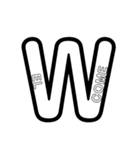 大文字(英語ver.)（個別スタンプ：23）
