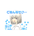 まろまゆげの日常（個別スタンプ：3）