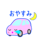 可愛い車【ピンク】（個別スタンプ：13）