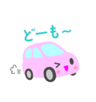 可愛い車【ピンク】（個別スタンプ：16）