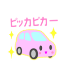 可愛い車【ピンク】（個別スタンプ：23）