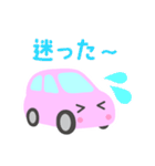 可愛い車【ピンク】（個別スタンプ：31）