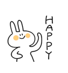 自由なうさぎさんのスタンプ（個別スタンプ：1）