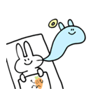 自由なうさぎさんのスタンプ（個別スタンプ：19）