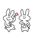 自由なうさぎさんのスタンプ（個別スタンプ：23）