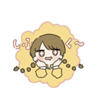 ゆるおんなのこのひとこと（個別スタンプ：1）