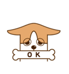 犬（コーギー）のスタンプ（個別スタンプ：3）