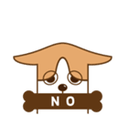 犬（コーギー）のスタンプ（個別スタンプ：4）