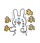 らくがきうさぎのお返事スタンプ（個別スタンプ：14）