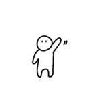 しろいやつのスタンプ その1（個別スタンプ：1）