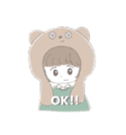 ゆるゆるおんなのこ。（個別スタンプ：1）