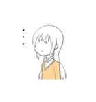 白髪JK＋猫ちゃん（個別スタンプ：1）