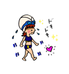 泳ぐことが大好きな女の子（個別スタンプ：6）