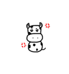 牛さんスタンプ第1弾（個別スタンプ：12）