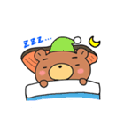 まゆげがかわいい 森のくまさん（個別スタンプ：2）