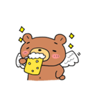まゆげがかわいい 森のくまさん（個別スタンプ：15）