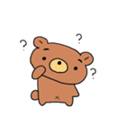 まゆげがかわいい 森のくまさん（個別スタンプ：21）