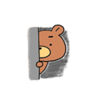 まゆげがかわいい 森のくまさん（個別スタンプ：24）