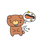 まゆげがかわいい 森のくまさん（個別スタンプ：33）