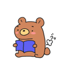 まゆげがかわいい 森のくまさん（個別スタンプ：37）