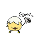 白めのぴよこ♪日常一言編♪（個別スタンプ：6）