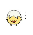 白めのぴよこ♪日常一言編♪（個別スタンプ：16）