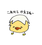 白めのぴよこ♪日常一言編♪（個別スタンプ：31）