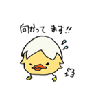 白めのぴよこ♪日常一言編♪（個別スタンプ：33）