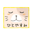 顔面ねこスタンプ（個別スタンプ：40）