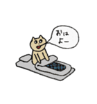 学生が使いやすいゆる〜いネコちゃん（個別スタンプ：3）