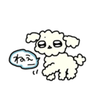 白くてフワフワの犬（個別スタンプ：27）