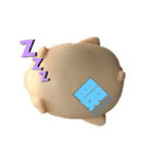 ぶーちゃんの漢字1文字気持ちスタンプ（個別スタンプ：1）