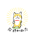 頑張る犬と頑張らない猫（個別スタンプ：7）