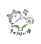 頑張る犬と頑張らない猫（個別スタンプ：9）