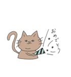 二重アゴの猫たち2（個別スタンプ：3）