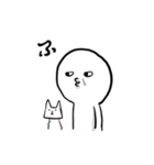 白い人と猫のふぅこ3（個別スタンプ：6）