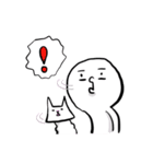 白い人と猫のふぅこ3（個別スタンプ：10）