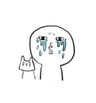 白い人と猫のふぅこ3（個別スタンプ：21）