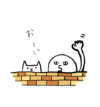 白い人と猫のふぅこ3（個別スタンプ：25）