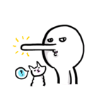 白い人と猫のふぅこ3（個別スタンプ：26）
