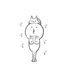 白い人と猫のふぅこ3（個別スタンプ：28）