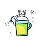 白い人と猫のふぅこ3（個別スタンプ：39）
