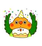 ボタンインコ ポンカン（個別スタンプ：4）