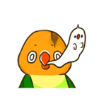 ボタンインコ ポンカン（個別スタンプ：7）