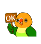 ボタンインコ ポンカン（個別スタンプ：10）